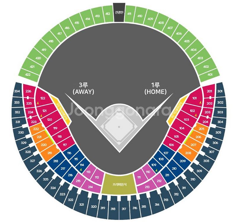 7월17,18,19일 엘지 vs 롯데 1루 오렌지석--0