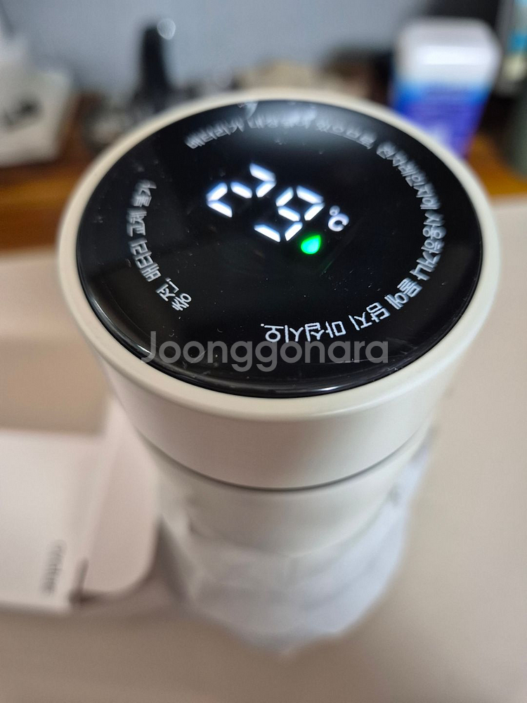 오밸류 블랑 LED 온도표시 스마트 텀블러(미사용)--1