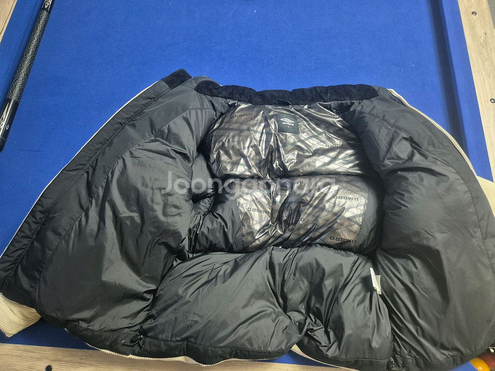 엄브로 코듀로이 패딩다운 크림베이지 90--1