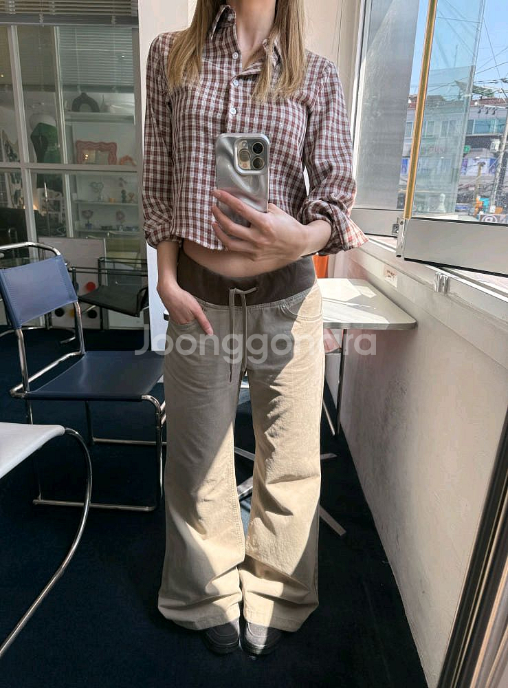 데이도어 배색 부츠컷--1