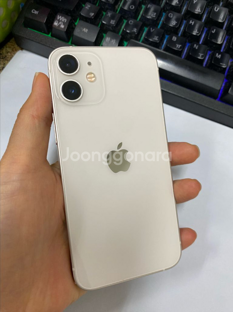 아이폰12미니 화이트 외관SS급 128GB 페이스XX--0