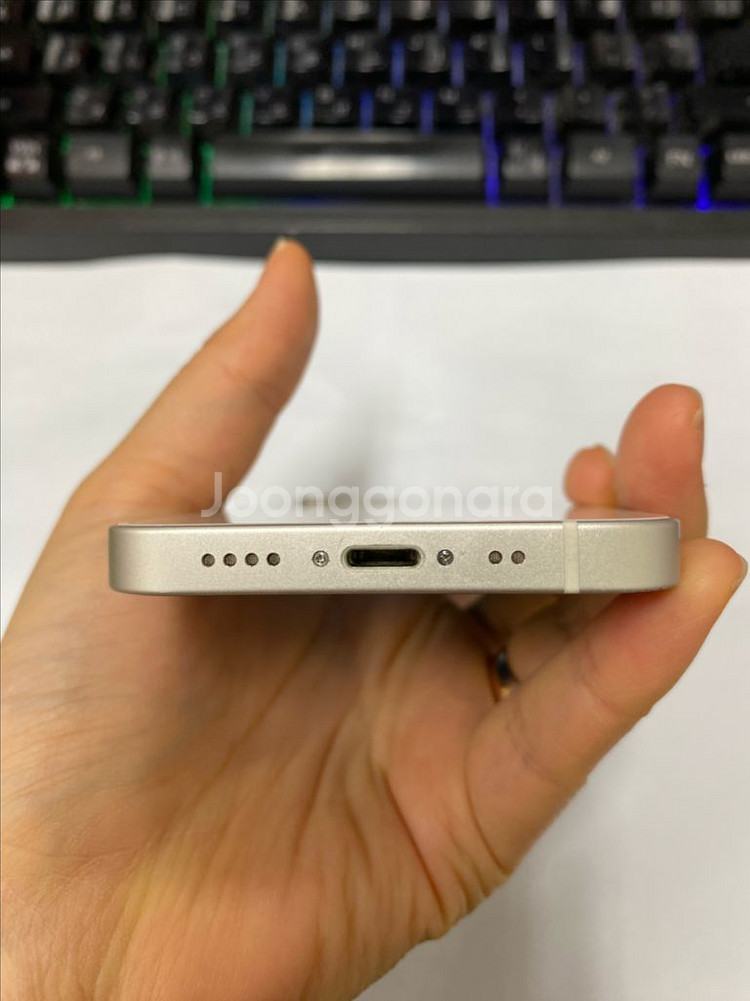 아이폰12미니 화이트 외관SS급 128GB 페이스XX--6