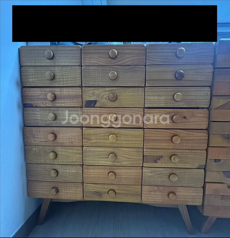 바네스 데코 원목 서랍장 2개--2