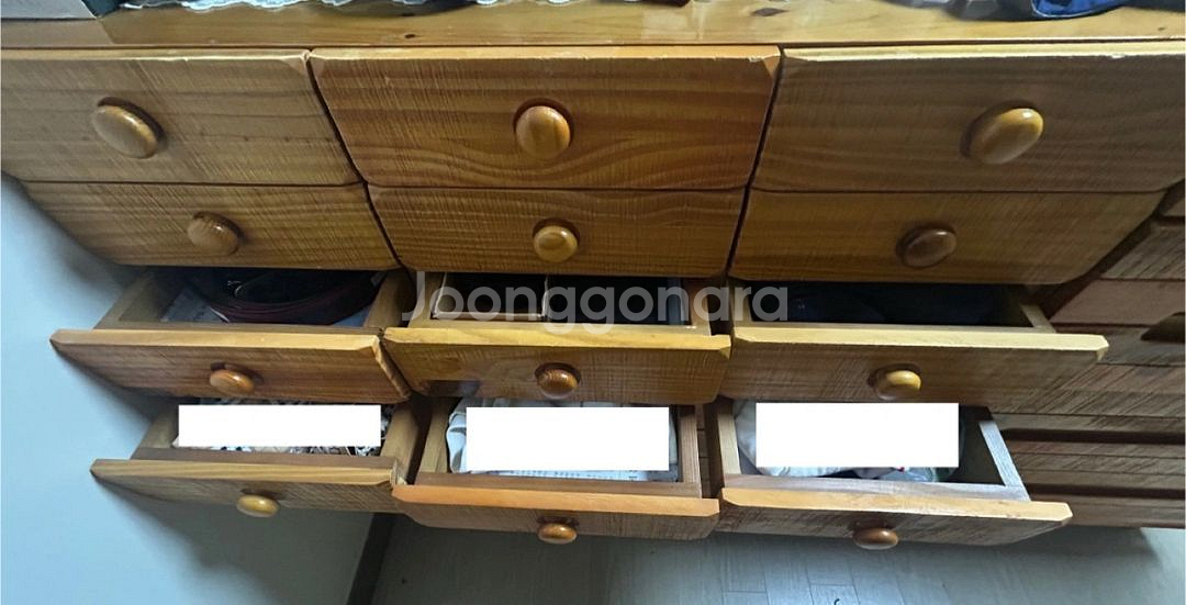 바네스 데코 원목 서랍장 2개--5