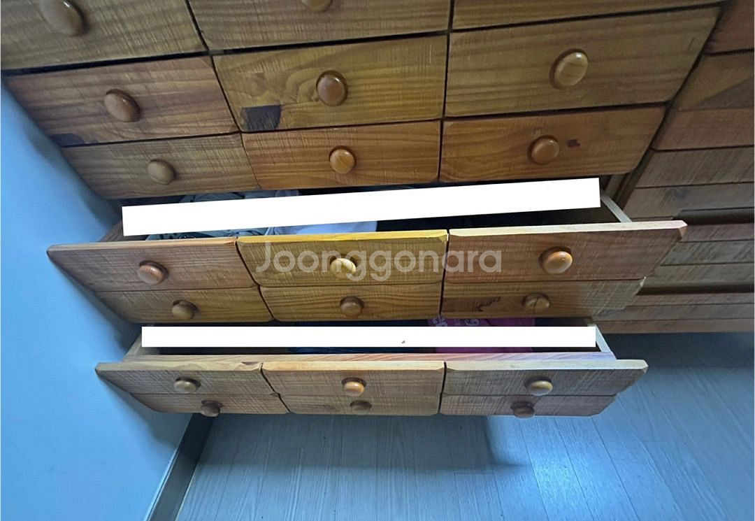 바네스 데코 원목 서랍장 2개--6