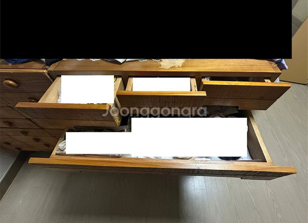 바네스 데코 원목 서랍장 2개--8