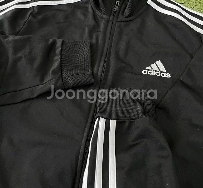 아디다스 블랙 검흰 트랙탑 져지집업 95/M--2