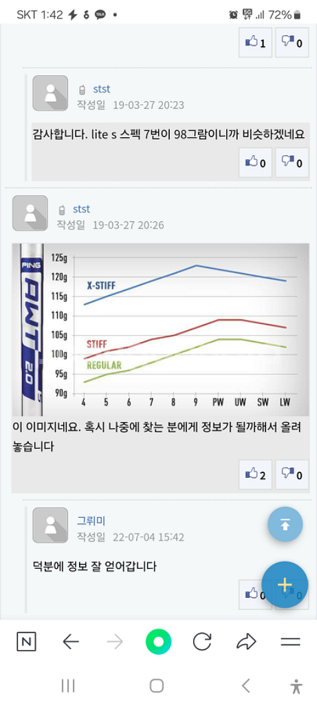 핑아이언 샤프트 awt2.0 lite s플렉스--4