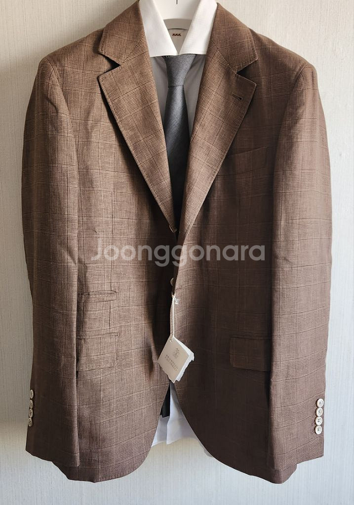 브루넬로 쿠치넬리 프린스 오브 웨일스 울실크 블레이져--1