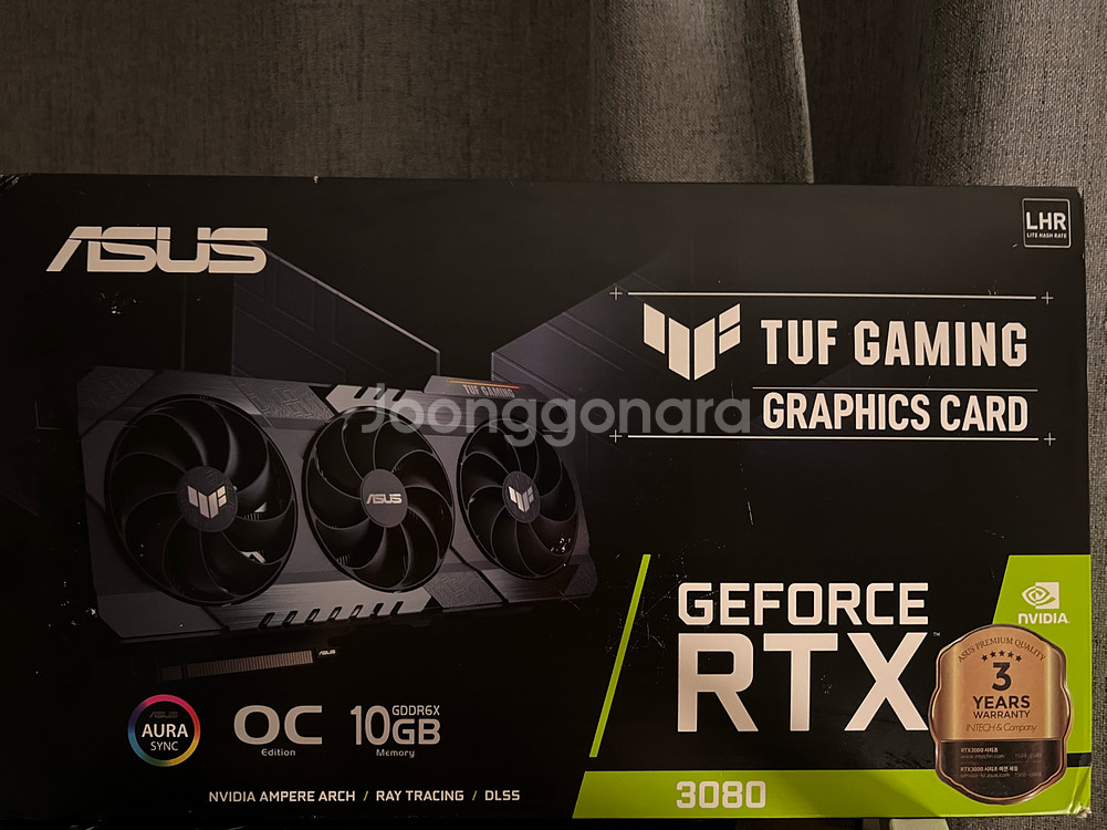 ASUS RTX 3080 TUF OC 10GB LHR--5