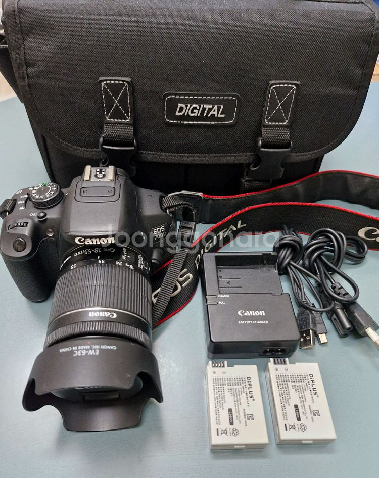 캐논 DSLR 700D + 18-55 STM 렌즈--0