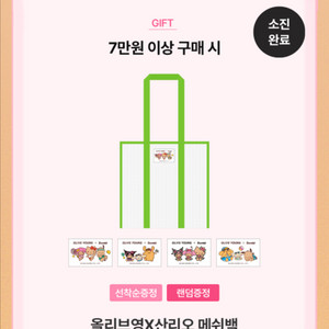올리브영 산리오 메쉬백 삽니다!!!!