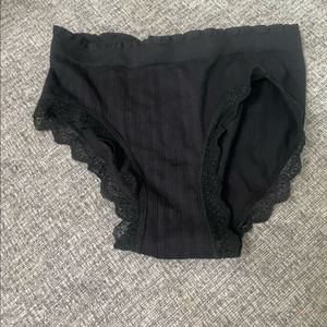 팬티 레이스 면팬티 블랙