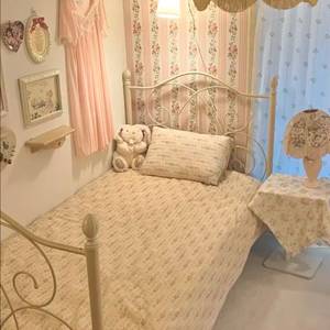 캐노피 철제 침대 (여자아이침대)