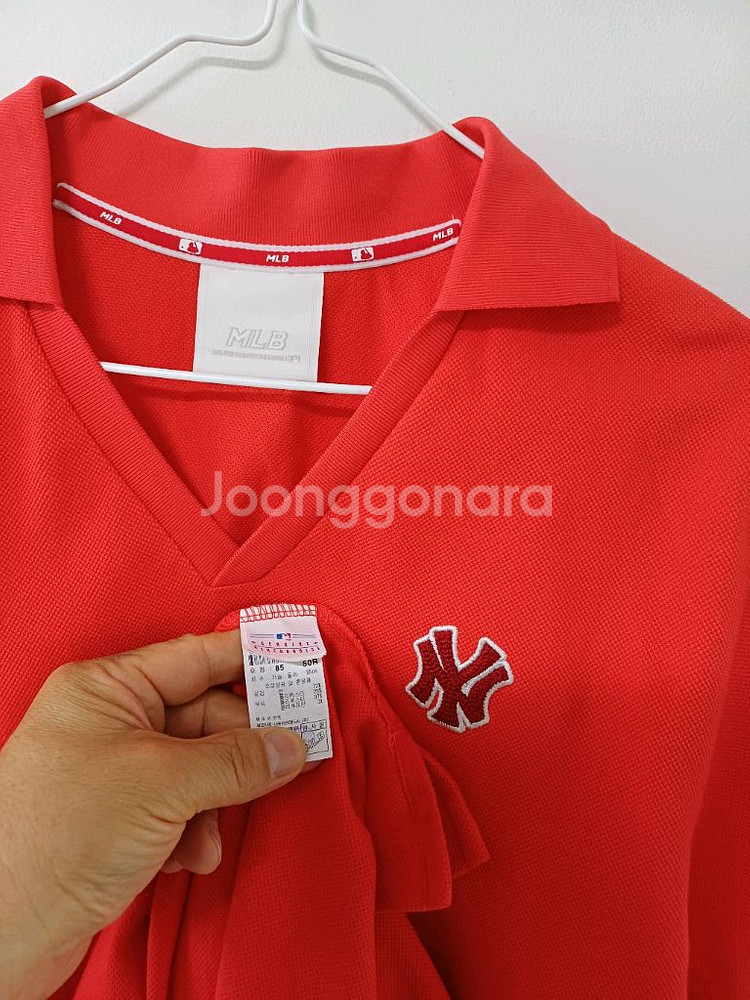 여성 MLB 뉴욕양키스 롱셔츠 (스판.박시90-95)--4