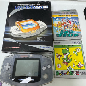 게임보이어드밴스(gba)노개조+GB게임2개+라이트닝보이