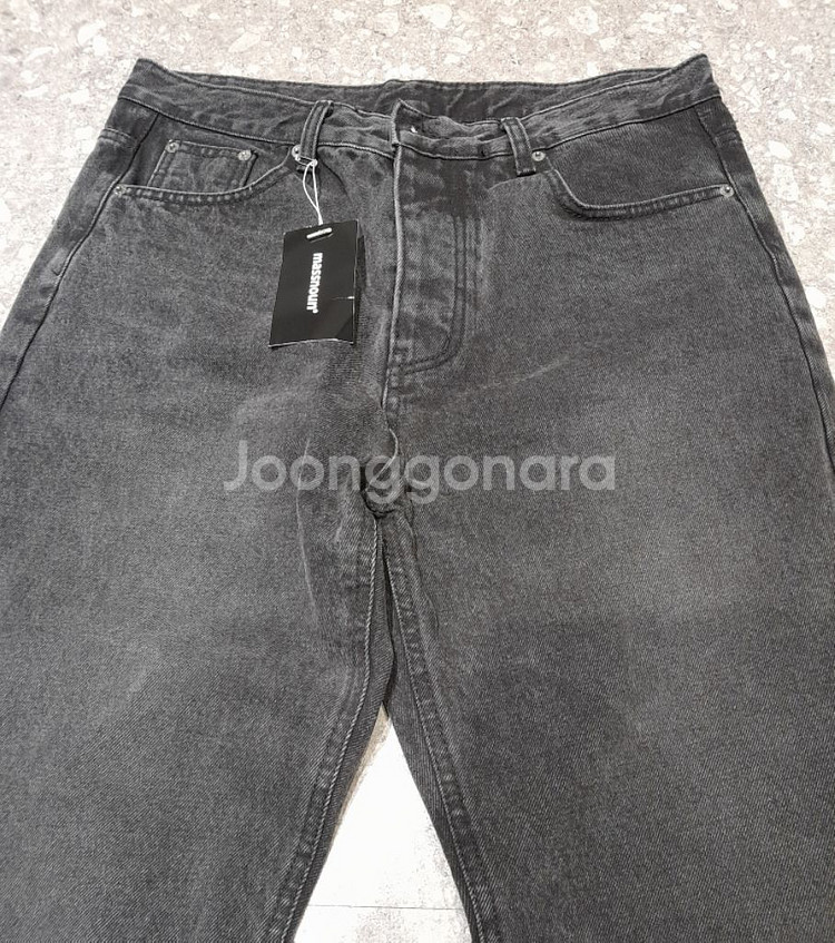 (새상품) 매스노운 흑청데님 팬츠 (M)--2