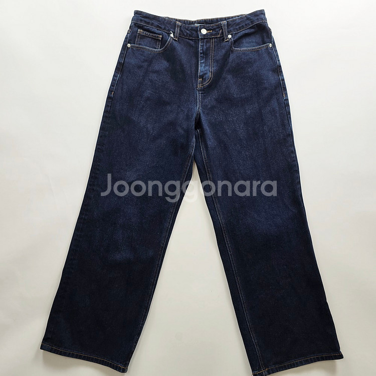 무신사 청바지 와이드 진청 사이즈31 R1071--0