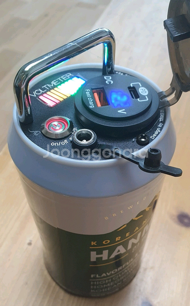 캠핑 갬성 맥주캔 파워뱅크 맥뱅(12.6V 12A)--0