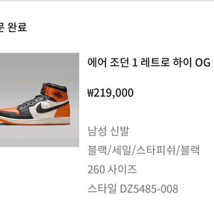 나이키 조던1 레트로 하이 쉐터드 백보드 260