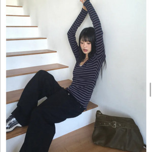 원더원더 스트라이프 티셔츠