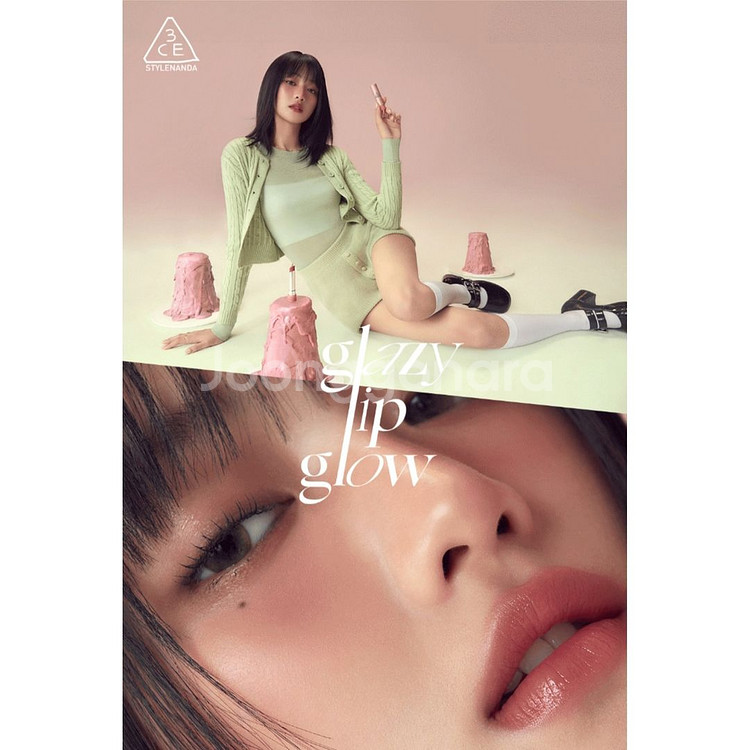 3CE 쓰리씨이 글레이지 립 글로우 립스틱 립밤--2