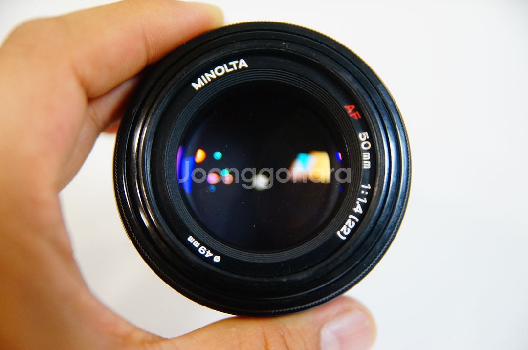 미놀타 50mm f1.4 AF 렌즈(소니용)팝니다.--2