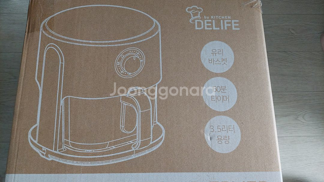 새제품 디라이프 글라스뷰 에어프라이어--3
