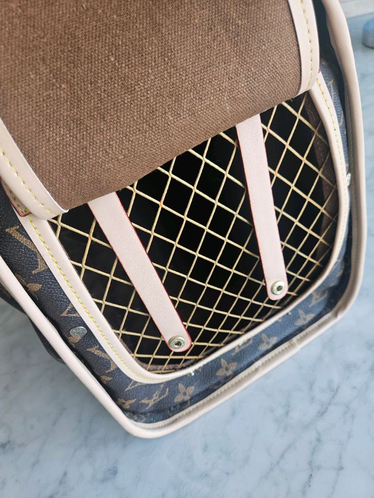 루이비통 강아지 캐리어 이미지