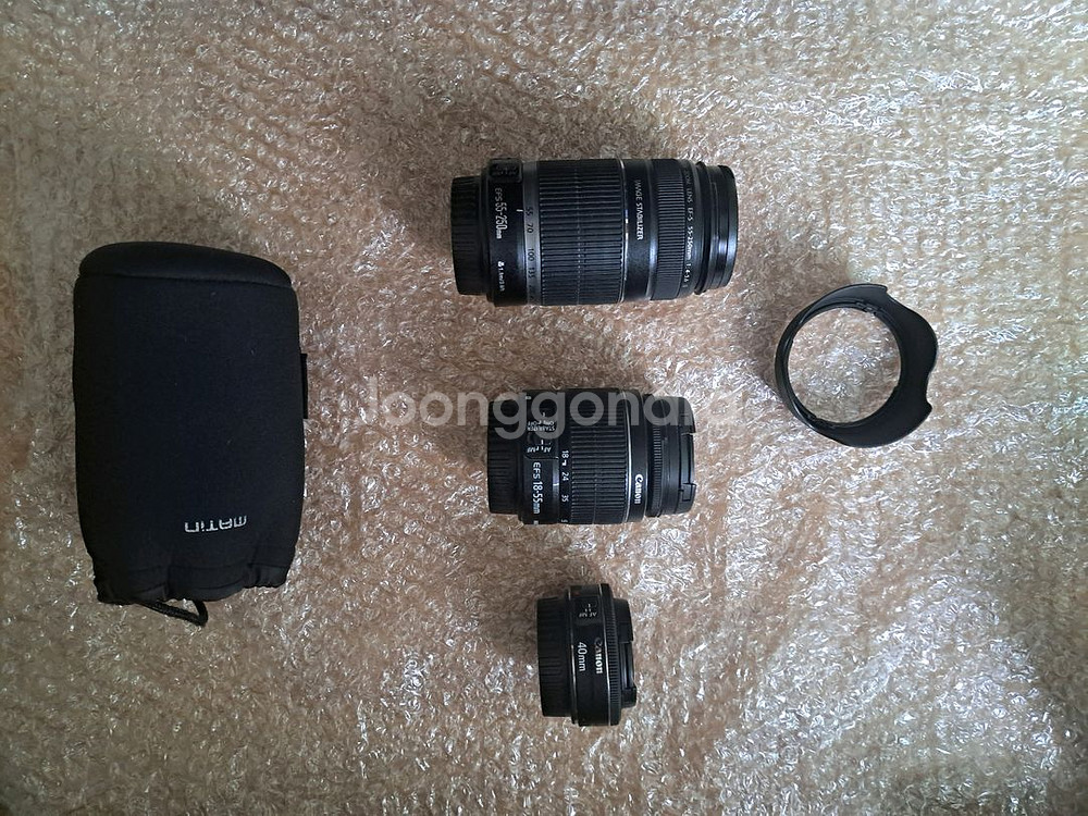 캐논 EOS 600D 카메라 +가방+ 렌즈3개+악세사리--7