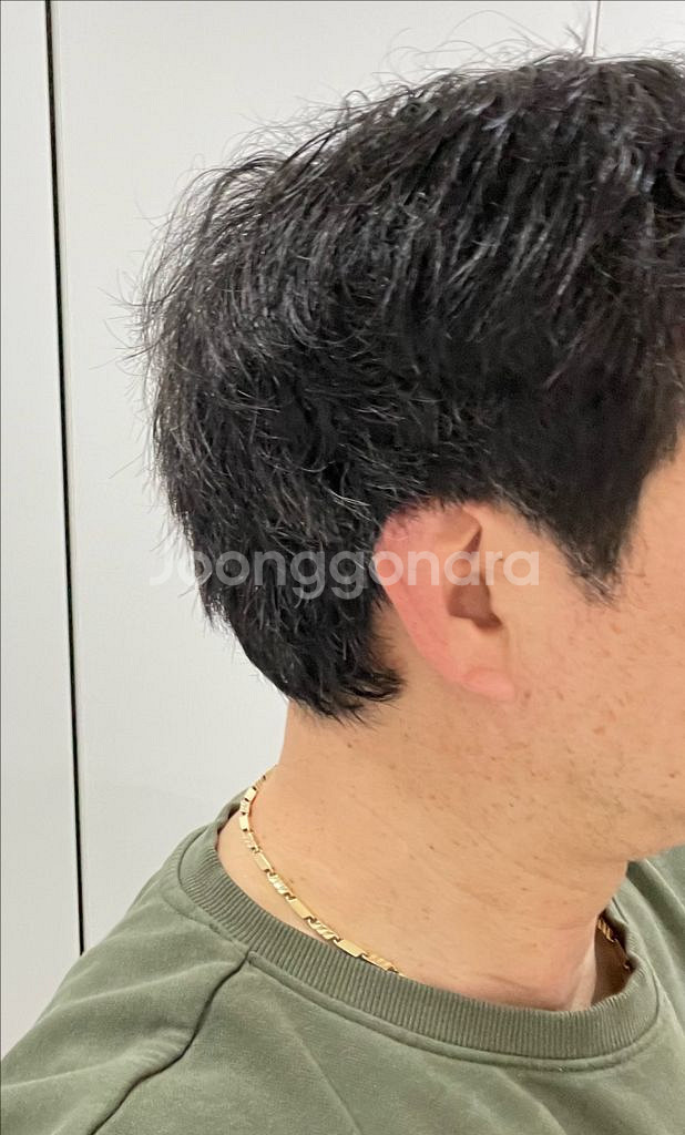 18k 남자 대나무 금목걸이--3