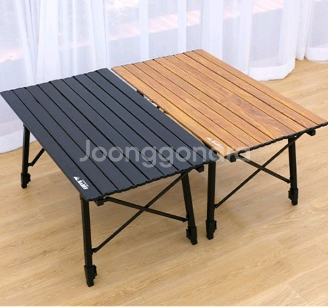 폴딩 롤업 캠핑테이블 블랙 새제품--3