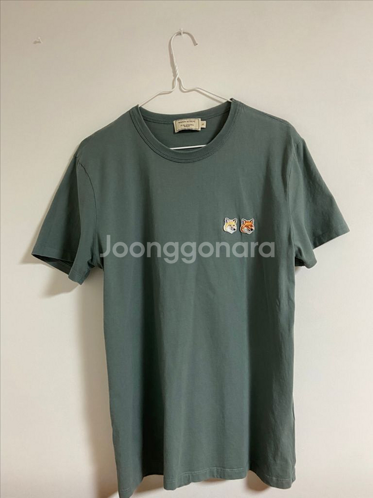 메종키츠네 더블폭스헤드 반팔티--0