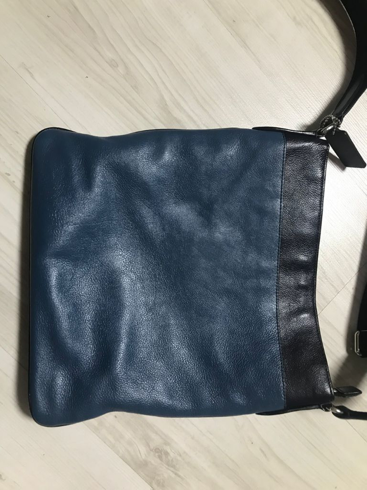 코치 남성 소가죽 크로스백--4