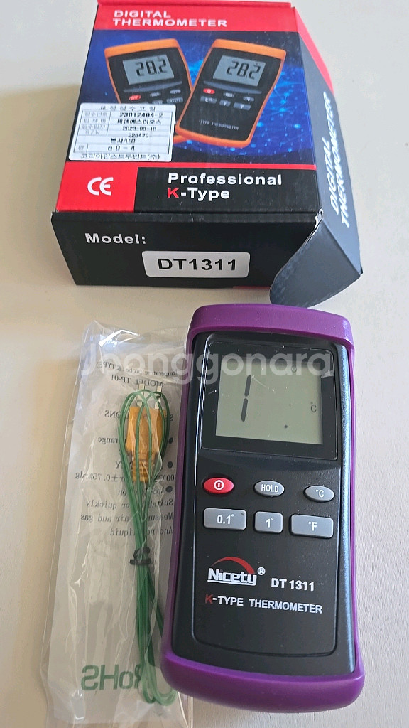 디지털 온도측정기 dt1311 센서 포함--0