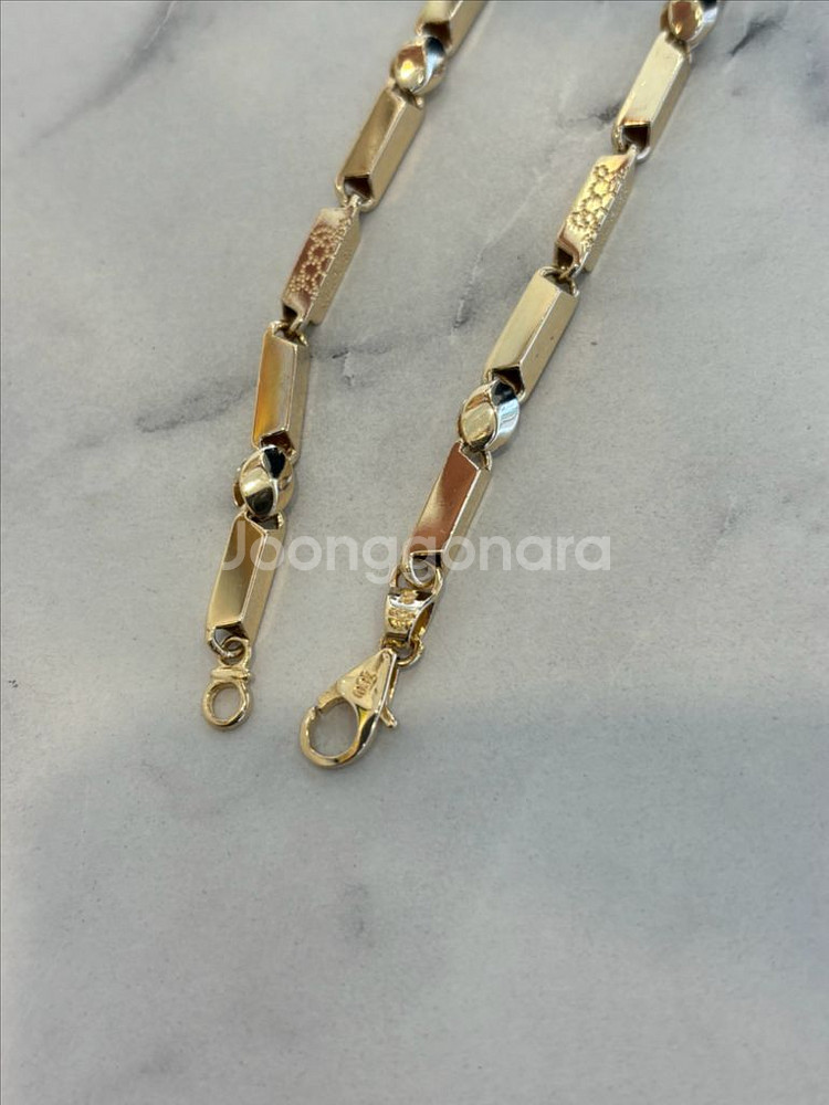 18k 대나무목걸이 11.16돈 남자금목걸이--4