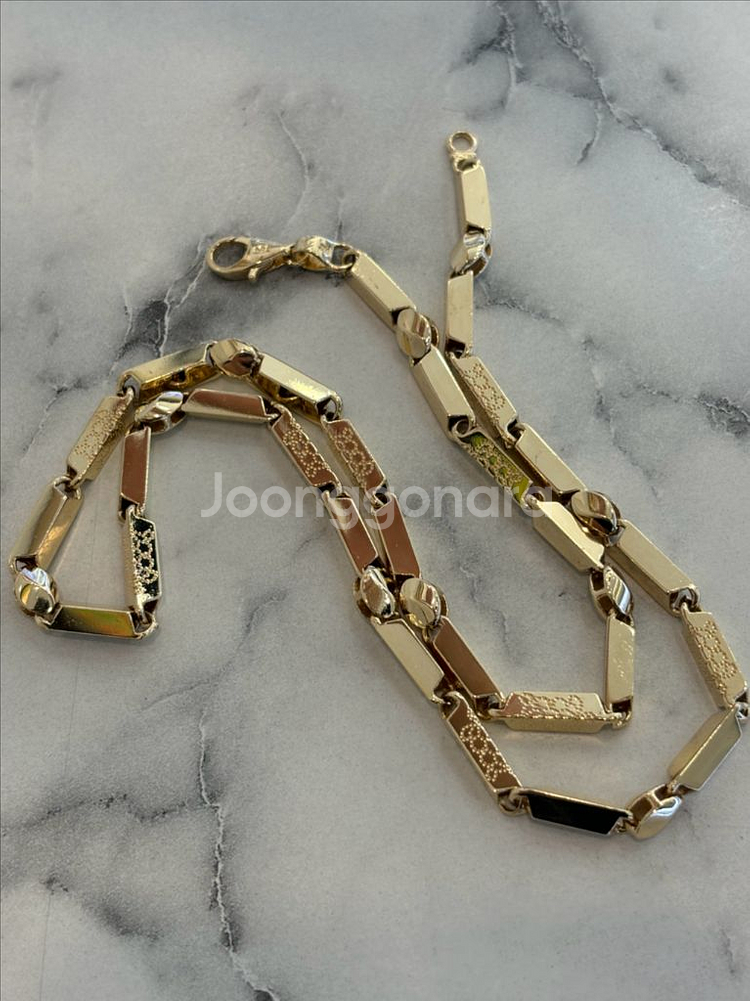 18k 대나무목걸이 11.16돈 남자금목걸이--3