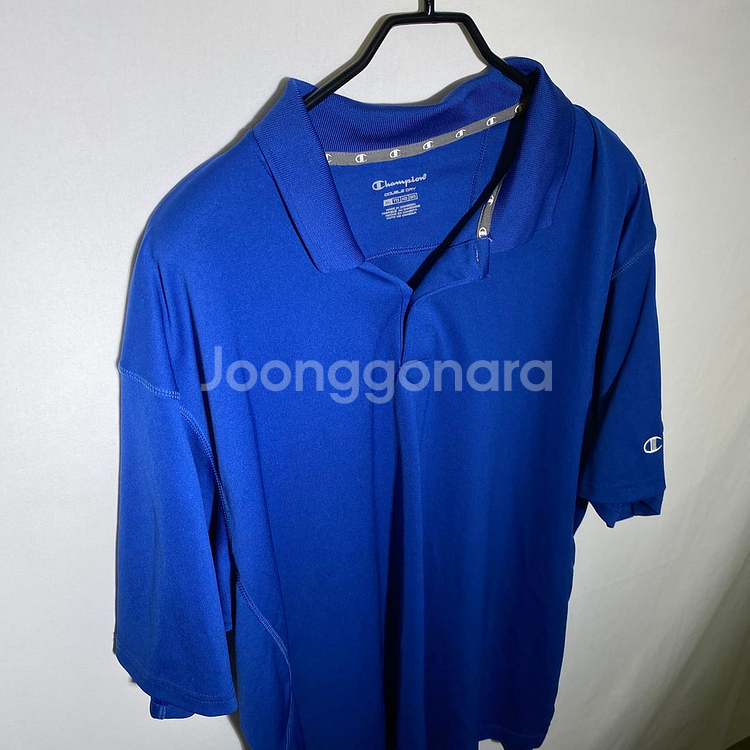 XL)챔피온 더블드라이 기능성 반팔 티셔츠 카라티--0