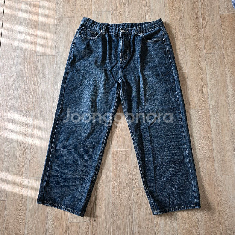 히든밴딩 와이드 청바지 새상품--0