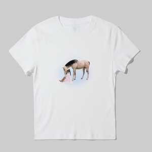 제니착용)어텐즈 attends 말 반팔 티셔츠