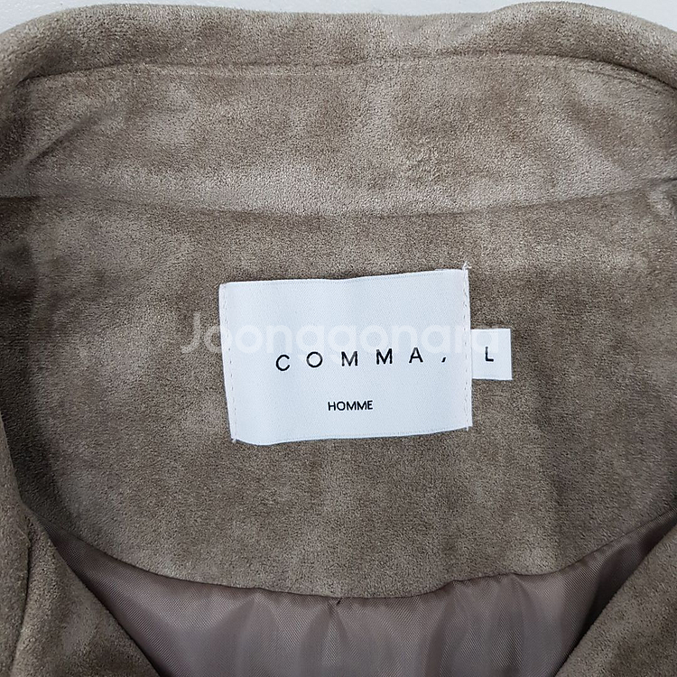 COMMA 스웨이드 집업 자켓/블루종 L--2