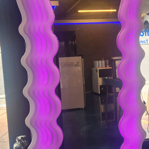 LED 물결 거울 스탠드 전신 거울 업소용 인테리어소품