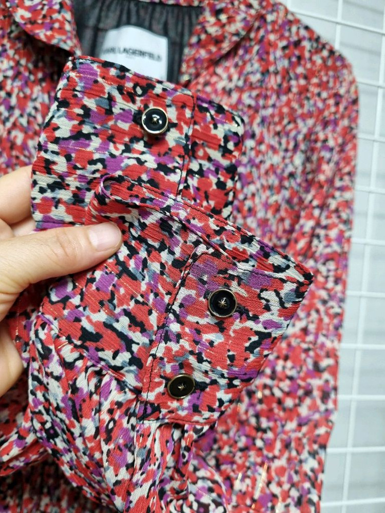 칼라거펠트 쉬폰 원피스 66 이미지