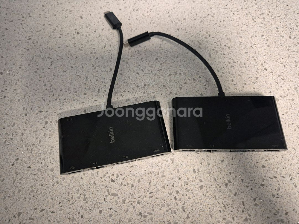 벨킨 C타입 멀티 허브(사용감1개,개봉새상품1개)--0