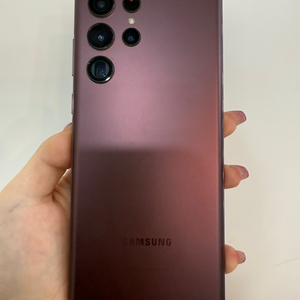 무잔상)갤럭시S22울트라 256GB 버건디/ Y960