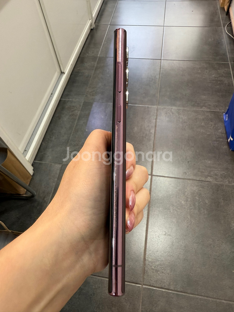 무잔상)갤럭시S22울트라 256GB 버건디/ Y960--0