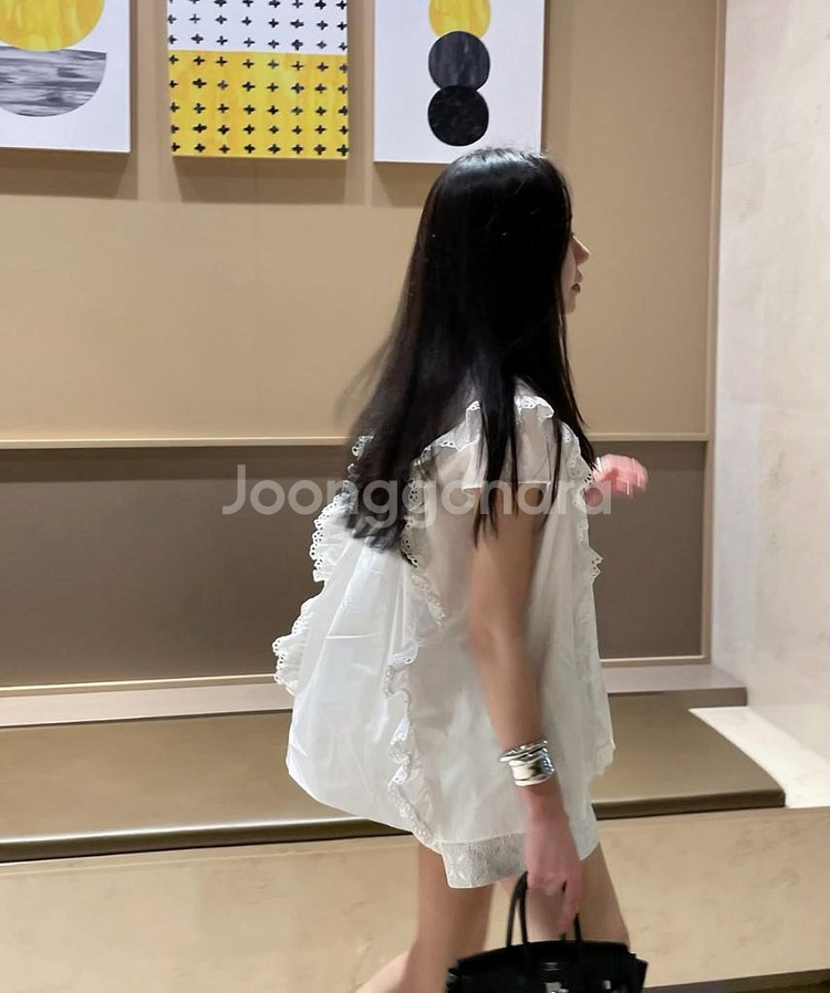 아상 메탈릭엠보 자카드 숏팬츠--3