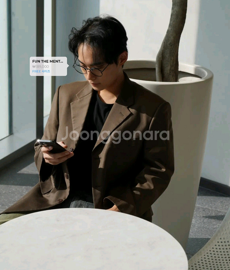 펀더멘탈 캐니 블랙 티타늄 소재 안경테--0