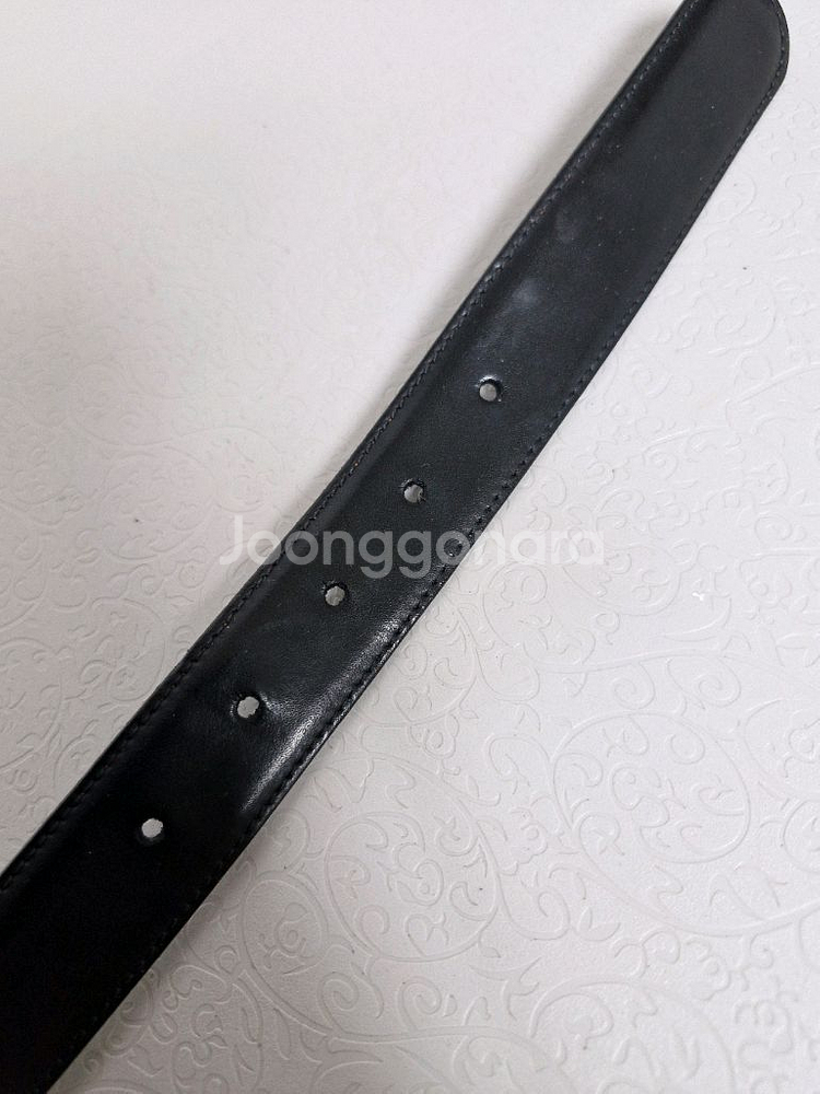 버버리 금장 양면 가죽벨트--5