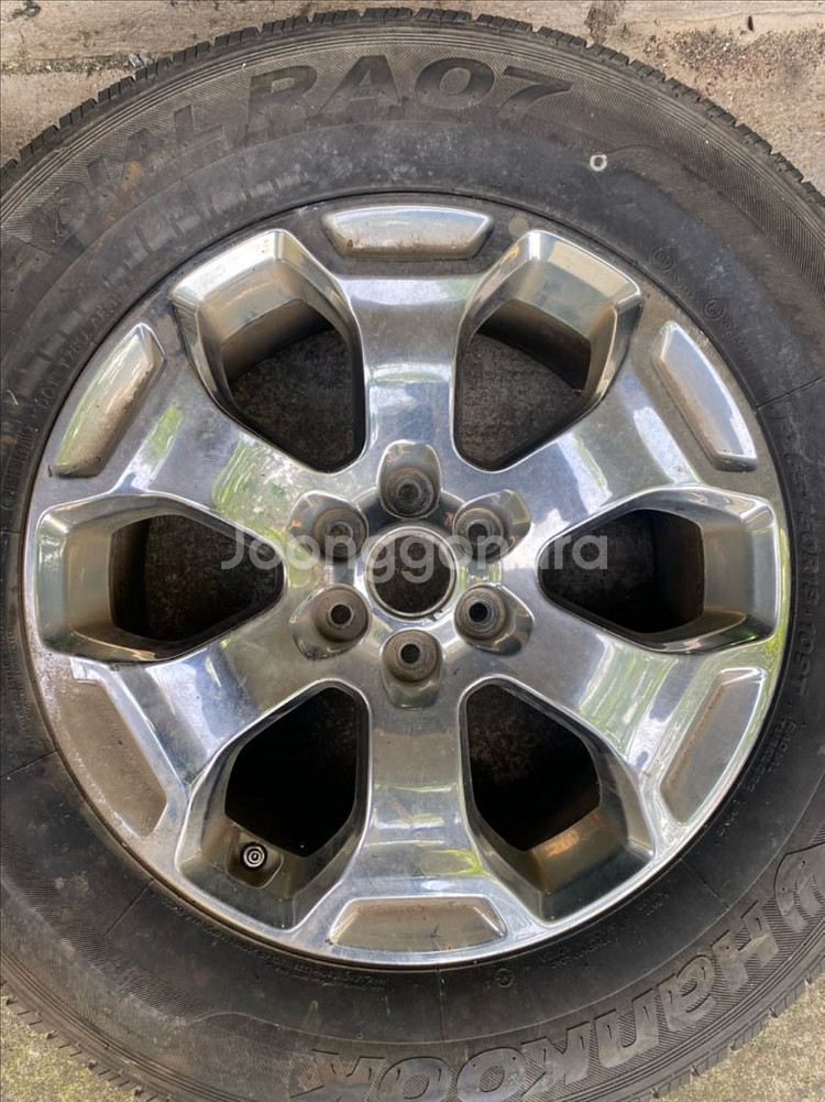 더뉴 모하비 크롬 18인치휠타이어 4개--3